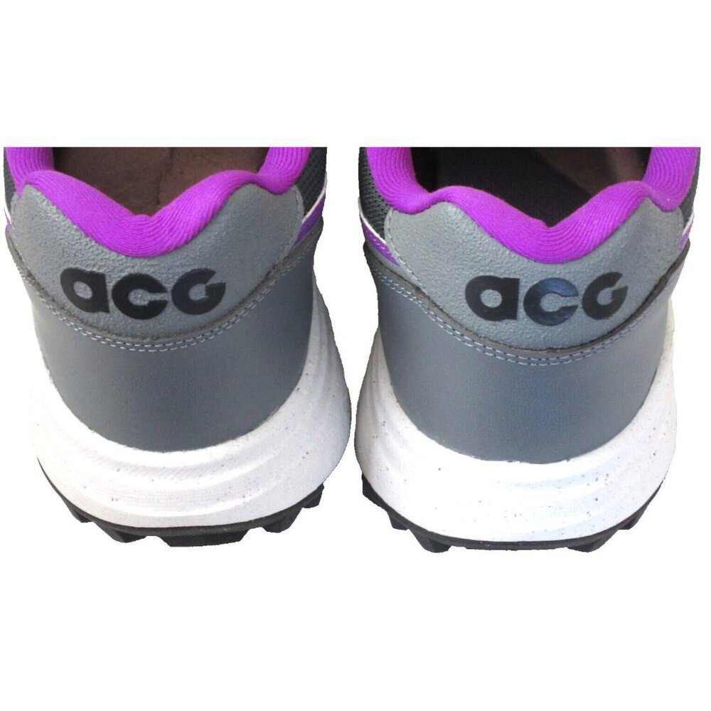Nike Men's ACG Lowcate Trail Hiking Shoes Smoke Grey Purple Green Sizes NEW - Picture 5 of 5